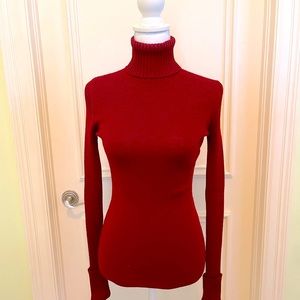 Jean Paul Gaultier Red Turtleneck Sweater Small